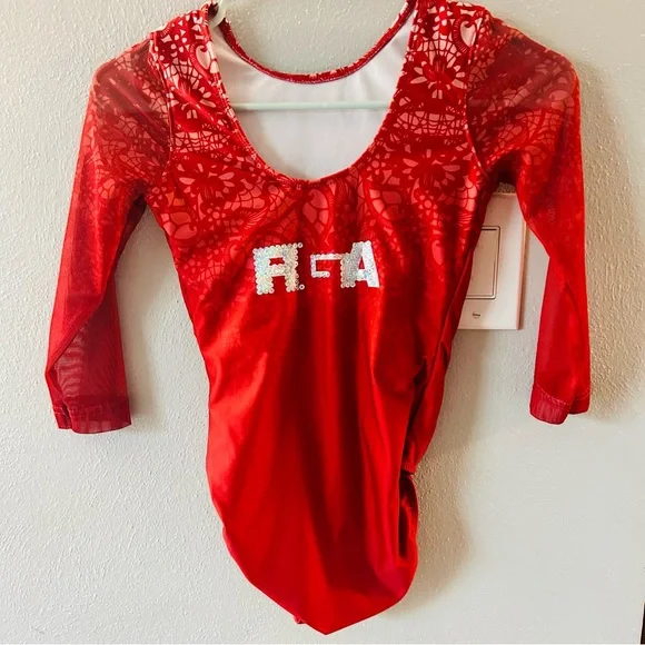 Ozone Adult Small Gymnastics Competition Leotard - Picture 3 of 4